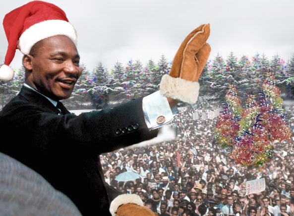 I Had Another Dream - Dr. King's "I Had Another Dream" speech isn't quite as well known as his previous speeches, but it was instrumental in promoting a multi-colored Christmas.  Today you can even buy multi-colored Christmas lights.