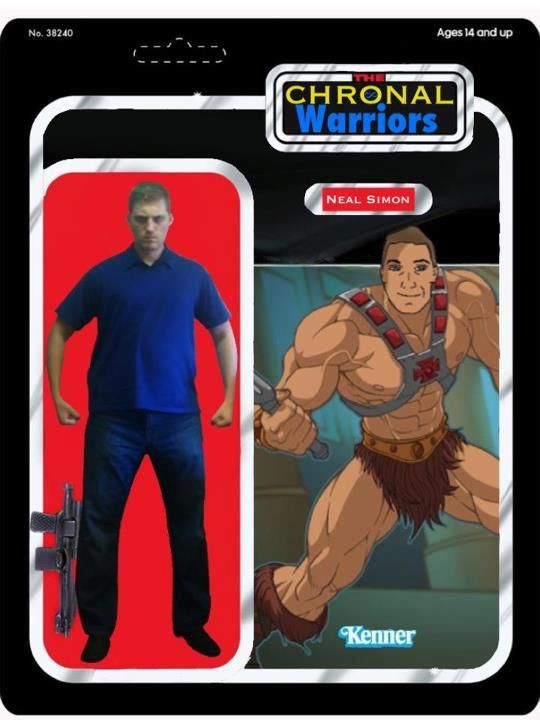 Chronal Warriors Neal - Tonka's 15th generation toy line included this toy, "Library Attending Neal."