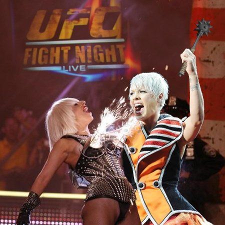 Lady Gaga vs P!nk - This may have been the strangest UFC match ever aired, even stranger than George's battle with Deep Blue or Neal's fight against that octopus.