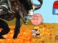 Aliens versus Peanuts - The kids made fun of Linus constantly, but at least the Great Pumpkin didn't have two sets of teeth and an appetite for human flesh.