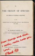 Darwin Loves Us! - He couldn't have been that mad; he gave us a signed copy!