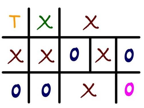 Tic-Tac-Toe-Two - Tic-Tac-Toe-Two - The X's won, but by a close margin.