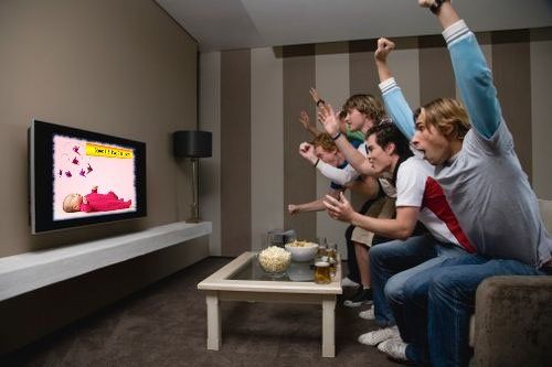 International Infant Sporting League - Fans really get into their ExMo watching. This was a party to watch the ExMo Sippy Cup Finals in 2016. Jimmy the Crier narrowly beat out Suzie Smooches to bring home the coveted gold covered Tickle Me Elmo Original trophy.